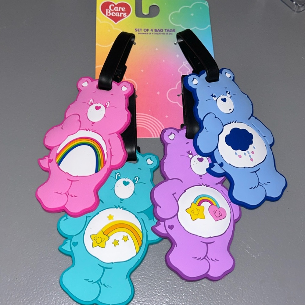 Care Bears set of 4 bag/luggage tags